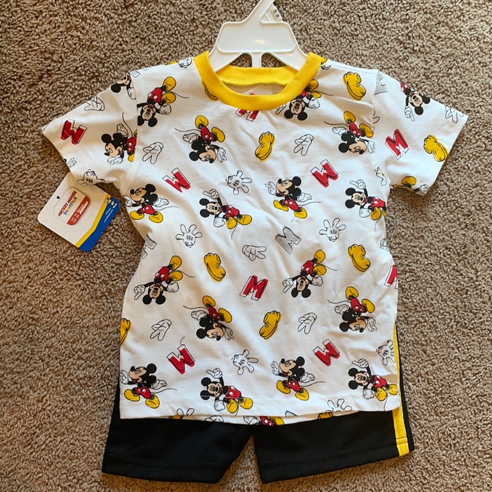 Mickey Mouse || shirt and shorts set NWT